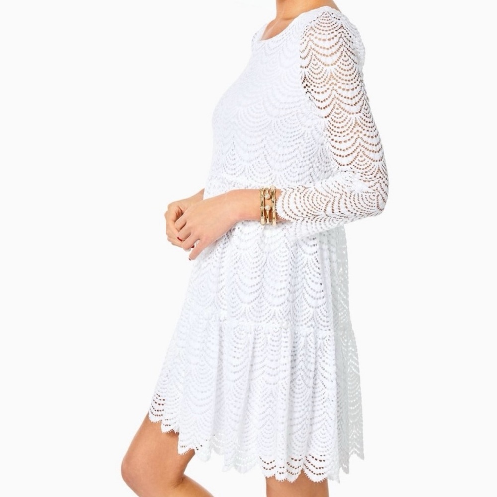 NEW Lilly Pulitzer Geanna Scallop Swing Dress - Picture 2 of 7